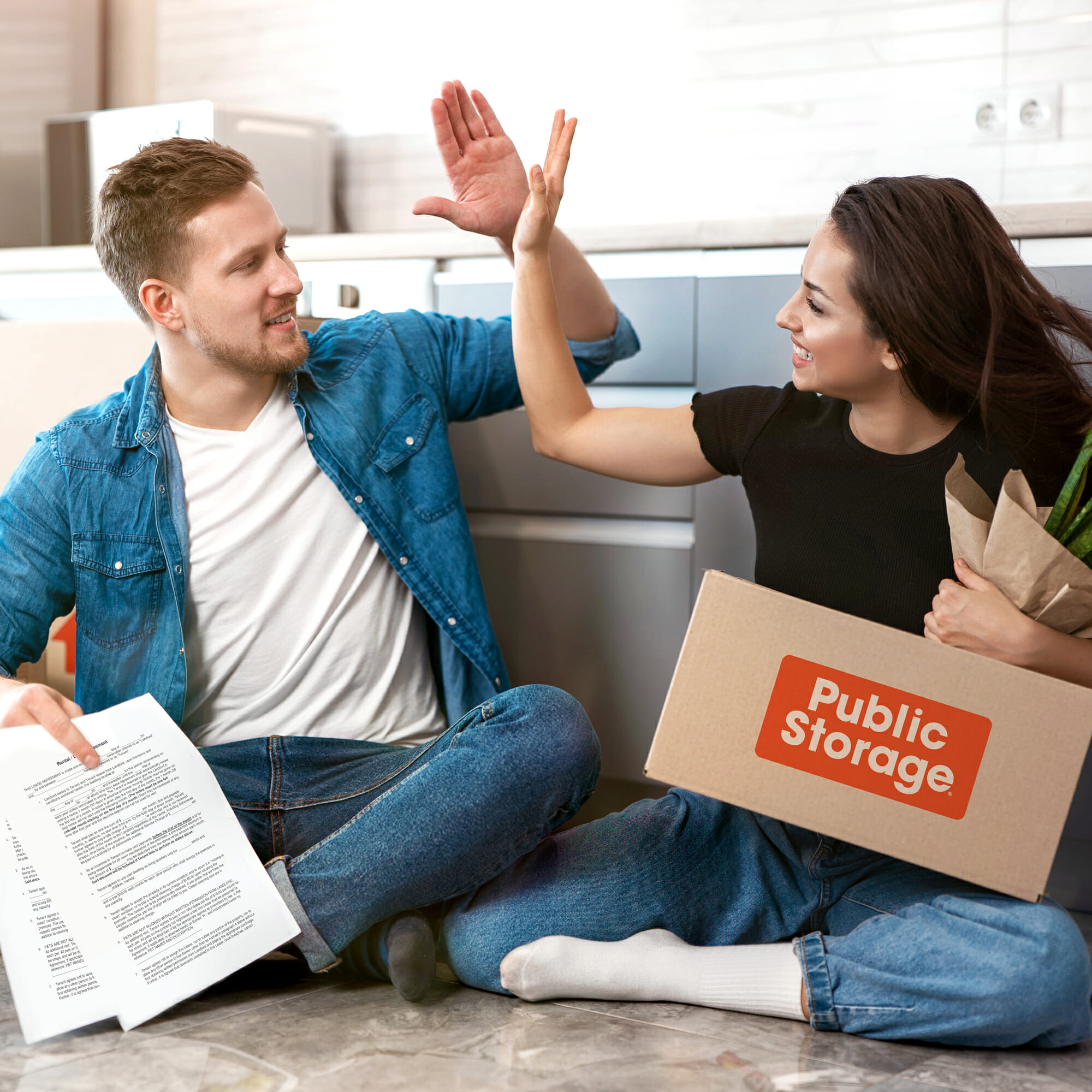 Couple successfully setting up Pre-Rental with Public Storage