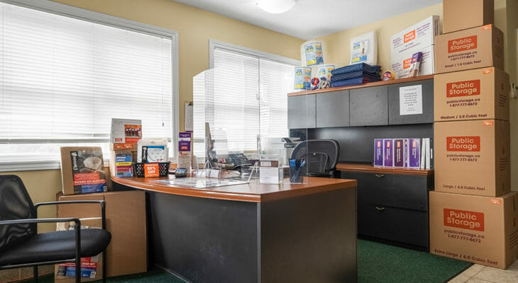 Rental office interior