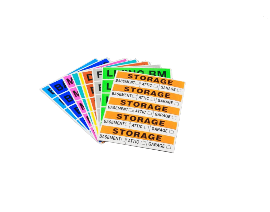 Labels for moving boxes