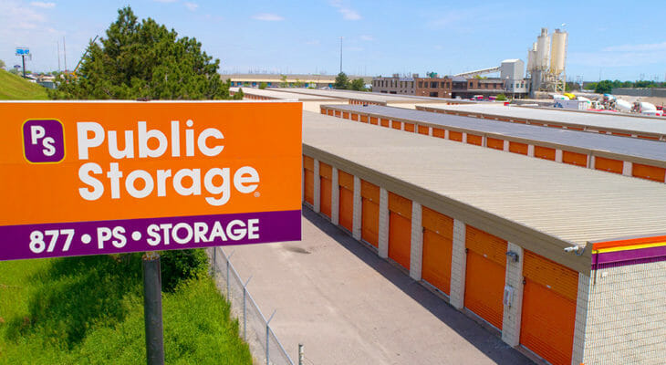 Public Storage Brampton - Advance Blvd - Close-up aerial view