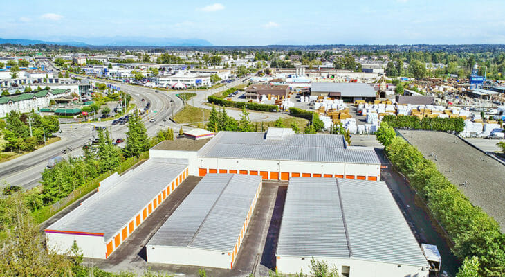 Public Storage Surrey - 192nd St - Panoramic aerial view