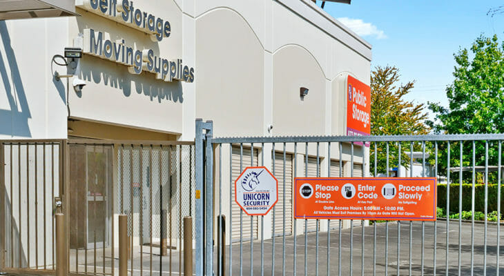Public Storage Surrey - 64th Ave - Security gate