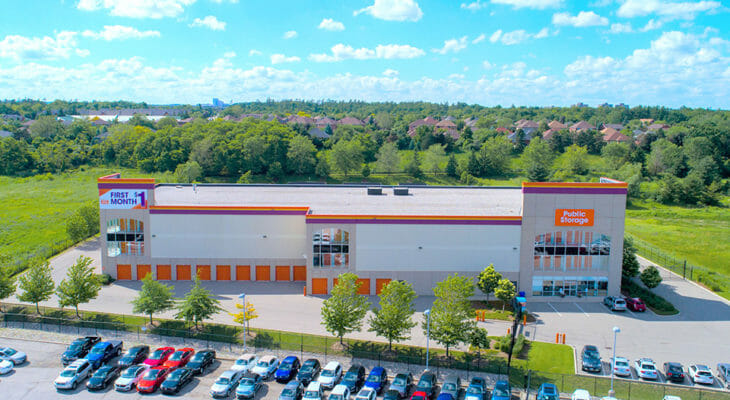 Public Storage Oakville - North Service Rd W - Panoramic aerial view