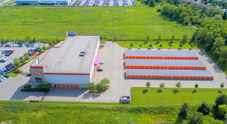 Public Storage Oakville - North Service Rd W - Panoramic aerial view