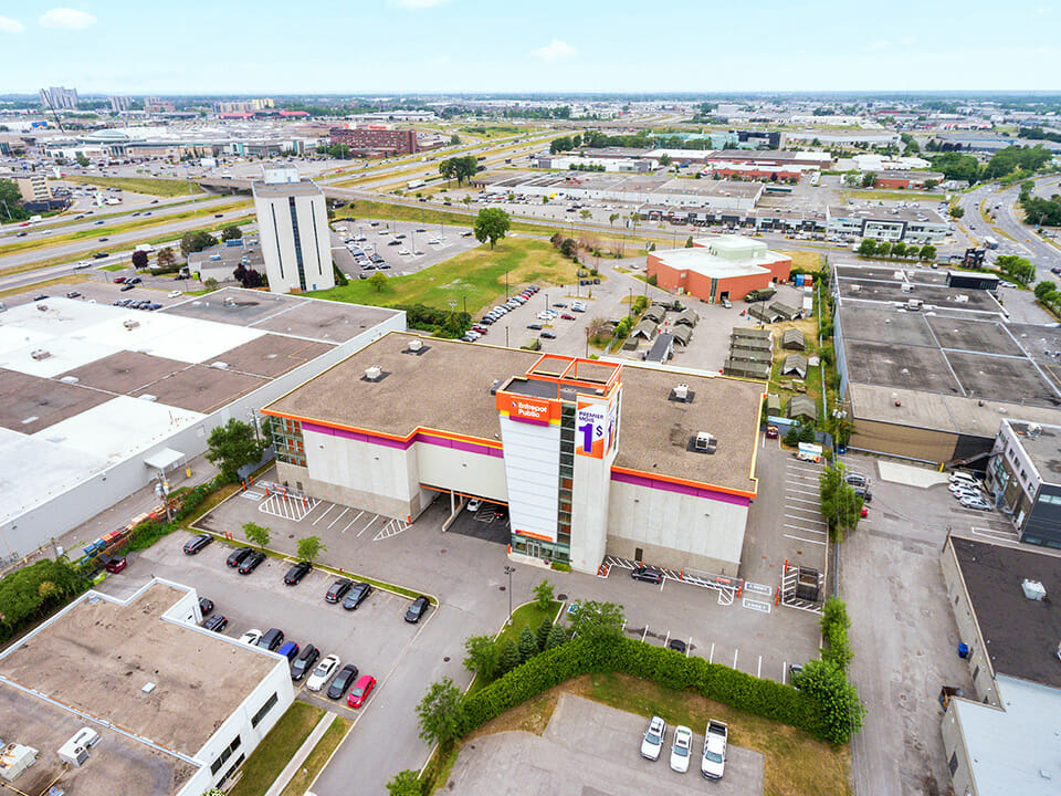 Public Storage Laval - Boul Tessier - Panoramic aerial view