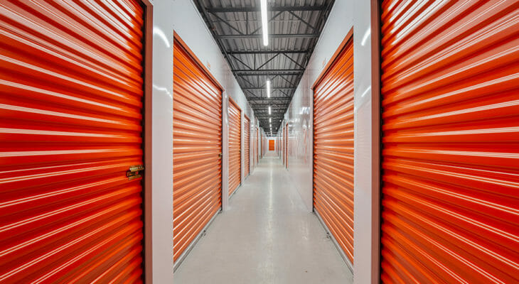 Indoor self-storage units